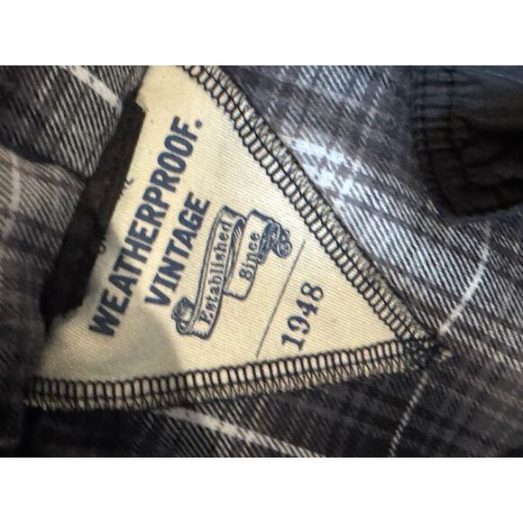 WEATHERPROOF VINTAGE Men's Flannel Lined Puffer hooded Vest men size M NEW - Picture 7 of 8